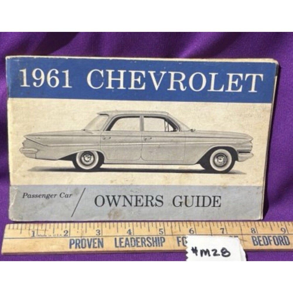 1961 Chevrolet Passenger Car Owners Guide Manual Original Vintage Chevy Book